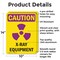 Signmission Radiation & Laser Sign, 14 in H x 10 in W, Aluminum, Rectangle OS-2PACK-CR-A-1014-V-10282 - alternate 4